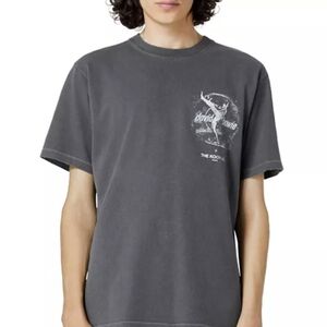 The Kooples Gray Short Sleeve Tee with Crew Neck